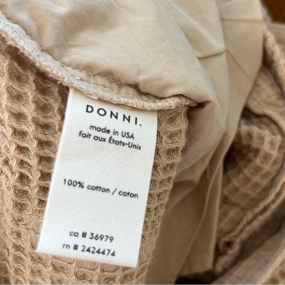 NWT DONNI. Waffle Knit Painter Pant in Sand - Picture 5 of 6
